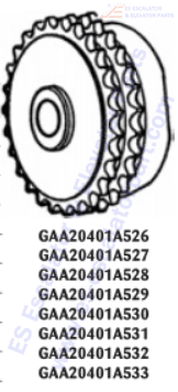 GAA20401A526 Sprockets–Pulleys–Sheaves Use For OTIS