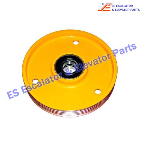 F0263BF2 Elevator Counterweight Deflection Sheave 400х5х10mm Width L=70mm Shaft d=60mm Bearing 6312Z Use For Otis