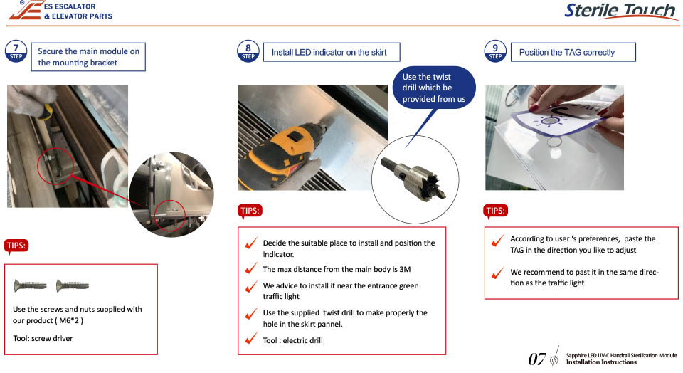 Sterile Touch- UVC Handrail Sterilization Installation Manual