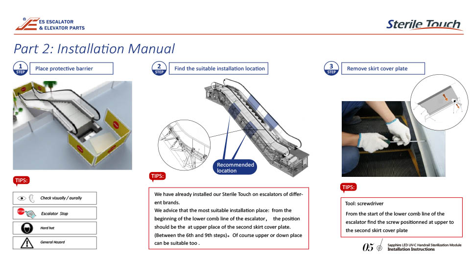 Sterile Touch- UVC Handrail Sterilization Installation Manual