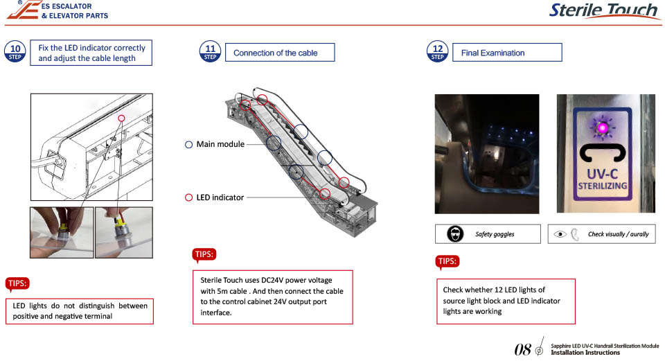 Sterile Touch- UVC Handrail Sterilization Installation Manual