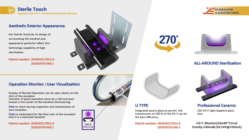 Sterile Touch- UVC Handrail Sterilization