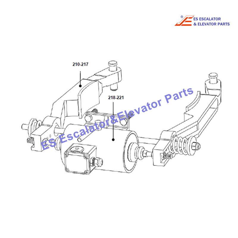 XAA20400E680 Escalator Freno Xopspl 06-XAA20400E PG. 33 Use For Otis