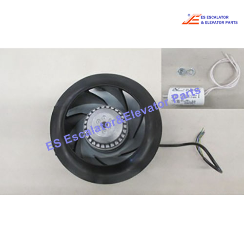 KM51216250 Elevator Fan D225 Air Floe:1197m3/h Voltage:230VAC Dimensions:225X89 Speed:2728rpm Power Consumption:154W Current:0.67A Use For Kone