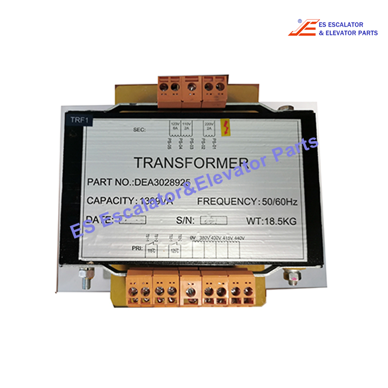 DEA3028925 Elevator Transformer Capacity:1389 VA Frequency:50/60 HZ Use For Otis