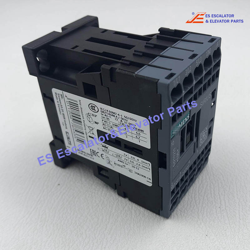 3RT2016-2AP01 Elevator SIEMENS Power contactor AC-3 9A 4KW 230 V AC 50/60 Hz Use For Otis