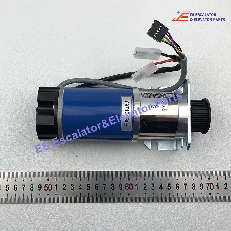 KM89717G06 Elevator Door Motor Geared Door D1 40VDC 1.65A 3150 1/min  Use For Kone