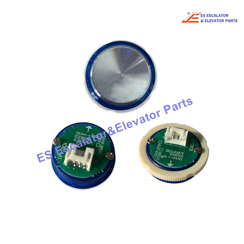 KAS441 Elevator Push button A3N47136 Type SK 94V-0 Blue Light Unpolished Use For Otis