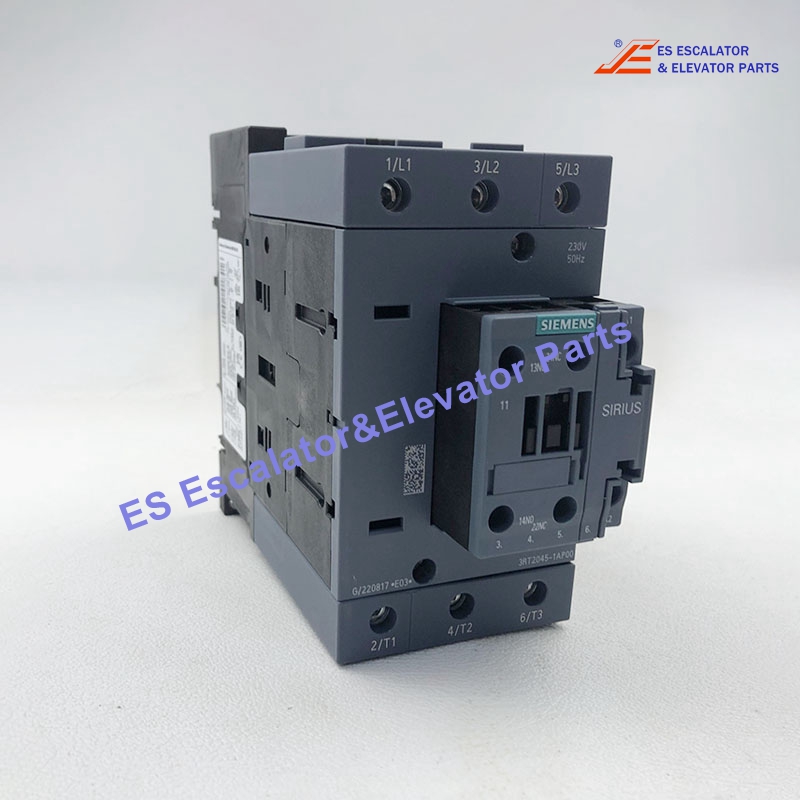 3RT2045-1AP00 Elevator Power Contactor AC-3 80A 37KW/400V 1NO+1NC 230VAC/50Hz 3-Pole 3NO Size S3 Screw Terminal Use For Siemens
