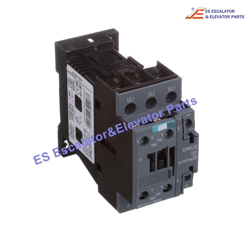 3RT2027-1BB40 Elevator Power Contactor 15Kw 24Vdc Use For Siemens
