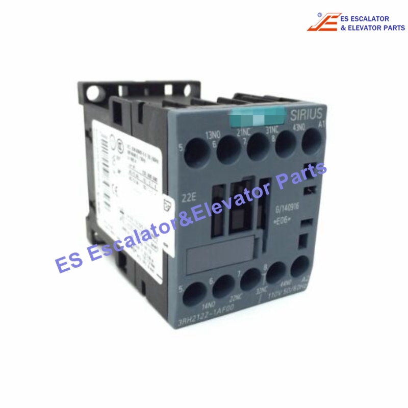 3RH2122-2AF00 Elevator Contactor 110Vac 50/60Hz Use For Siemens
