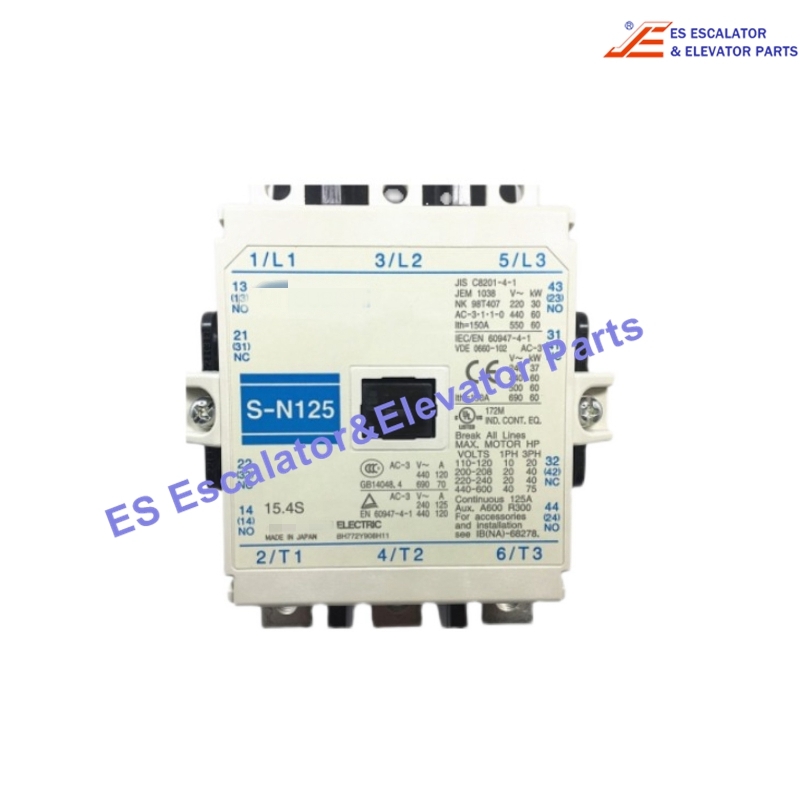 S-N125 Elevator Contactor 220V Use For Mitsubishi
