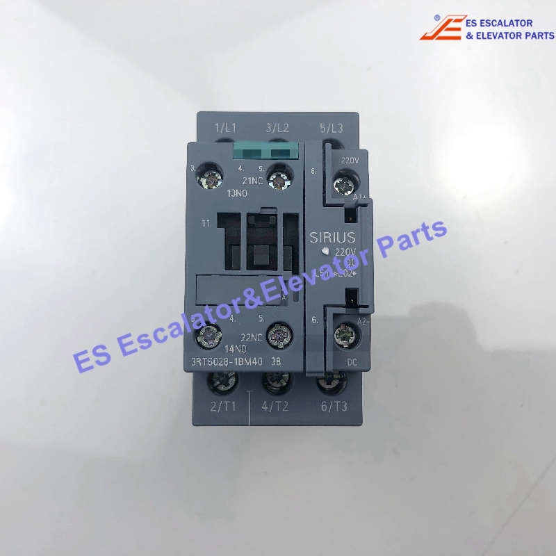 3RT6028-1BM40 Elevator Contactor Use For Siemens
