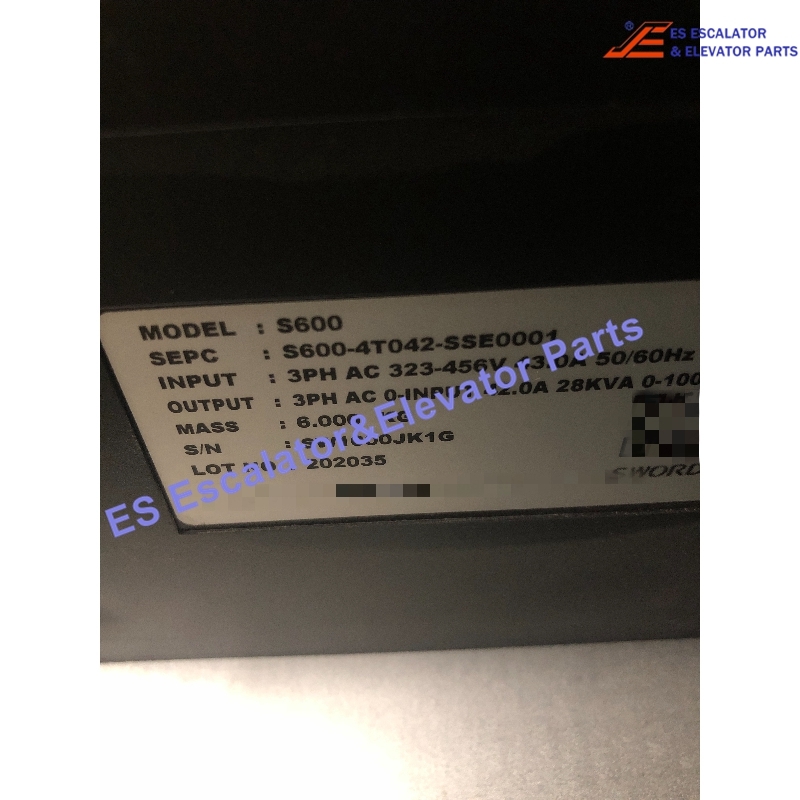 S600-4T042-SSE0001 Elevator Inverter Use For Other
